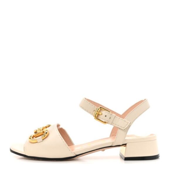 Brand new size 41 Us 11 Nappa Charlotte Horsebit Block Heel 45mm Sandals - Picture 1 of 8